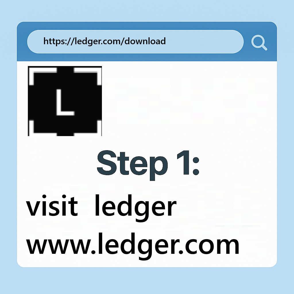 Visit official Ledger Live download page